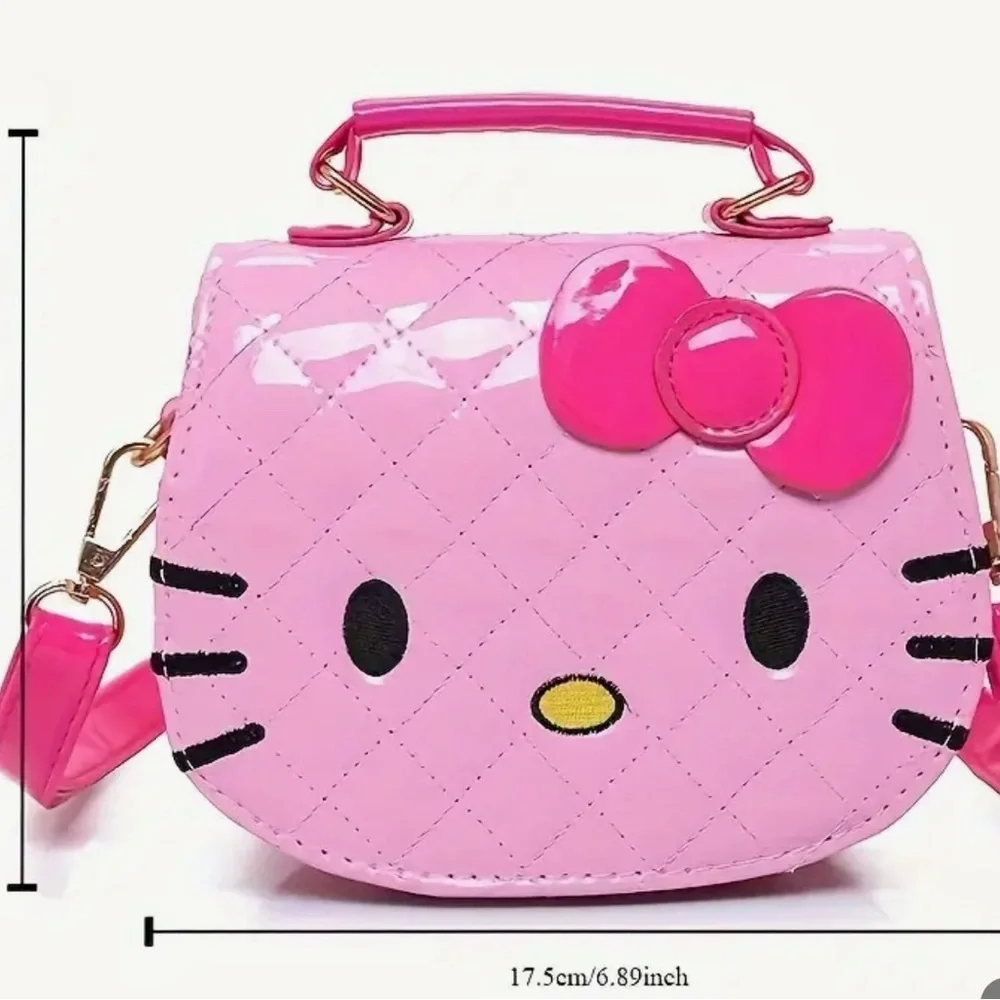 Hello Kitty Pink Quilted Bag With Crossbody Strap